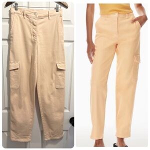 Aritzia WILFRED Free Modern Cargo Pants Utility Pant Sun Faded Apricot Size 4